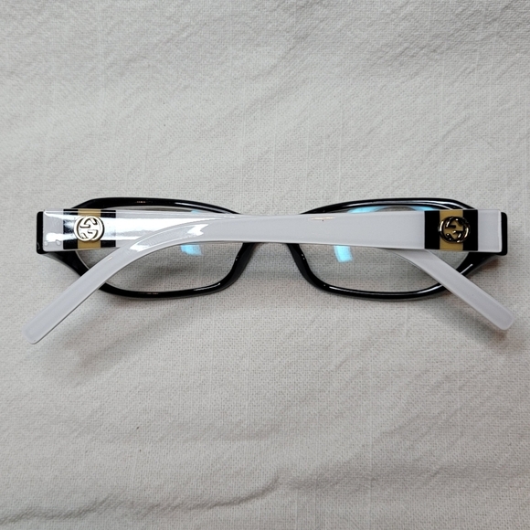 Gucci GG 2571 Black White and Gold Frame Only - Picture 2 of 11